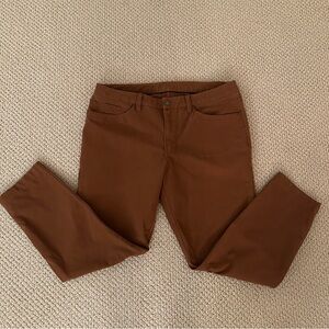 Lululemon Men’s Tan Utility Workwear Pants Canvas YKK Zipper Pocket Excellent